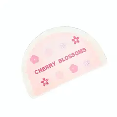 OEM - Alfombra Baño Semicírculo Rosado