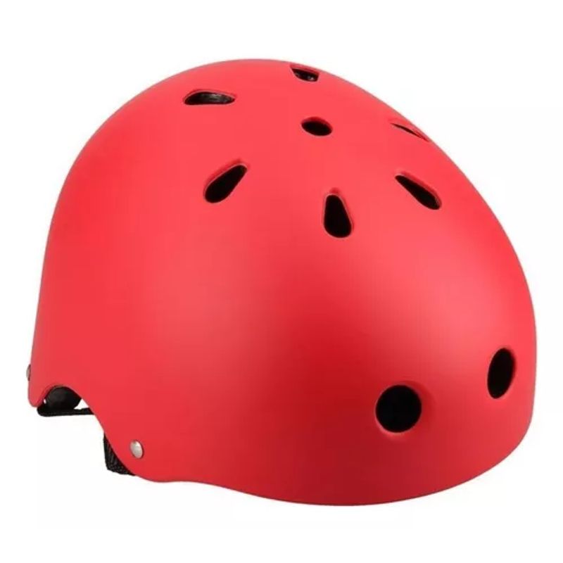 GENERICO - Casco Street Runner Bicicleta Skate Roller  color rojo
