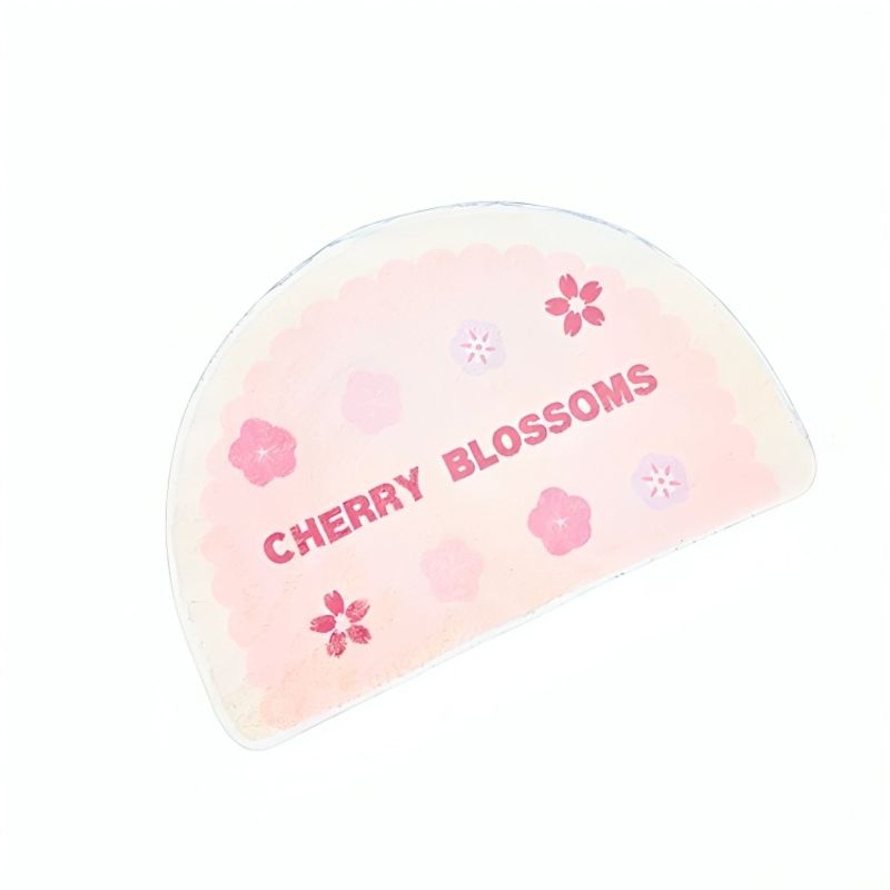 OEM - Alfombra Baño Semicírculo Rosada