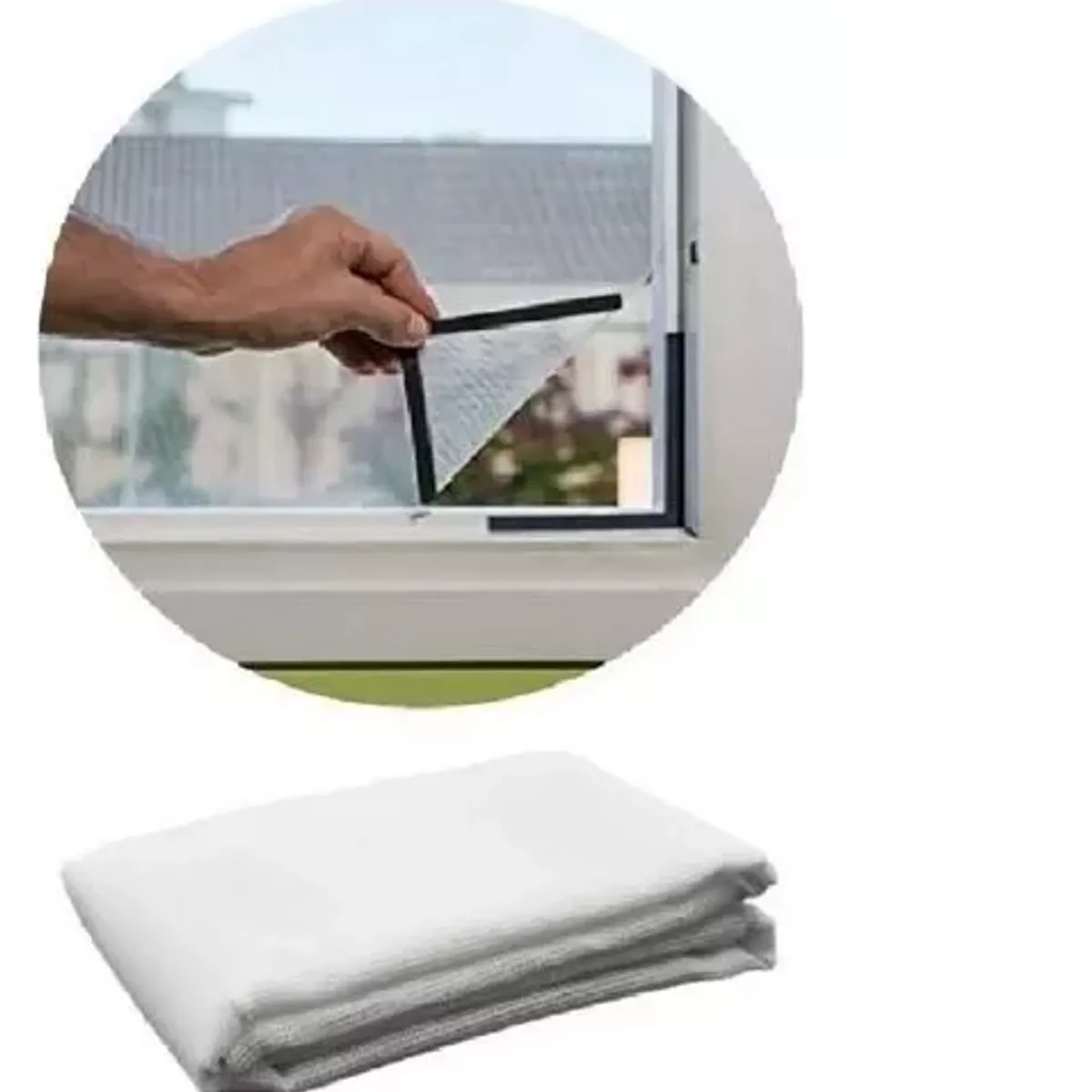 GENERICO - Magnético Anti-mosquito Moscas Malla Mosquitera 150x180cm Color Blanco