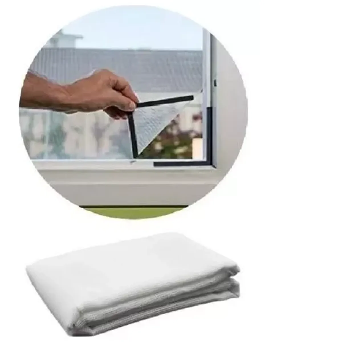 GENERICO - Magnético Anti-mosquito Moscas Malla Mosquitera 150x180cm Color Blanco