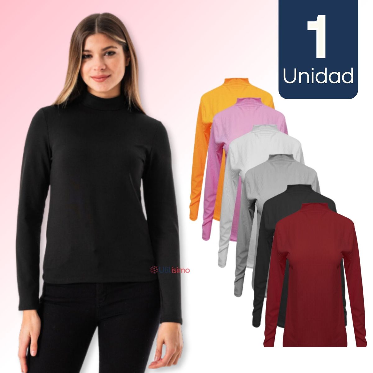 UTILISIMO - Camiseta De Mujer Bambú Manga Larga Beatle