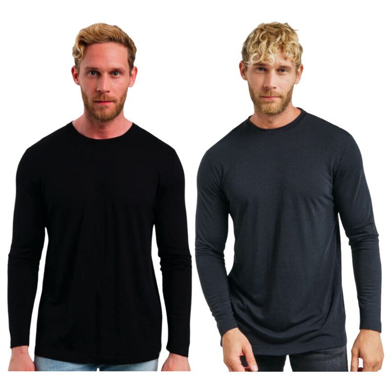 UTILISIMO - Pack 1 Camiseta Hombre Manga Larga Primera Capa Polar.-