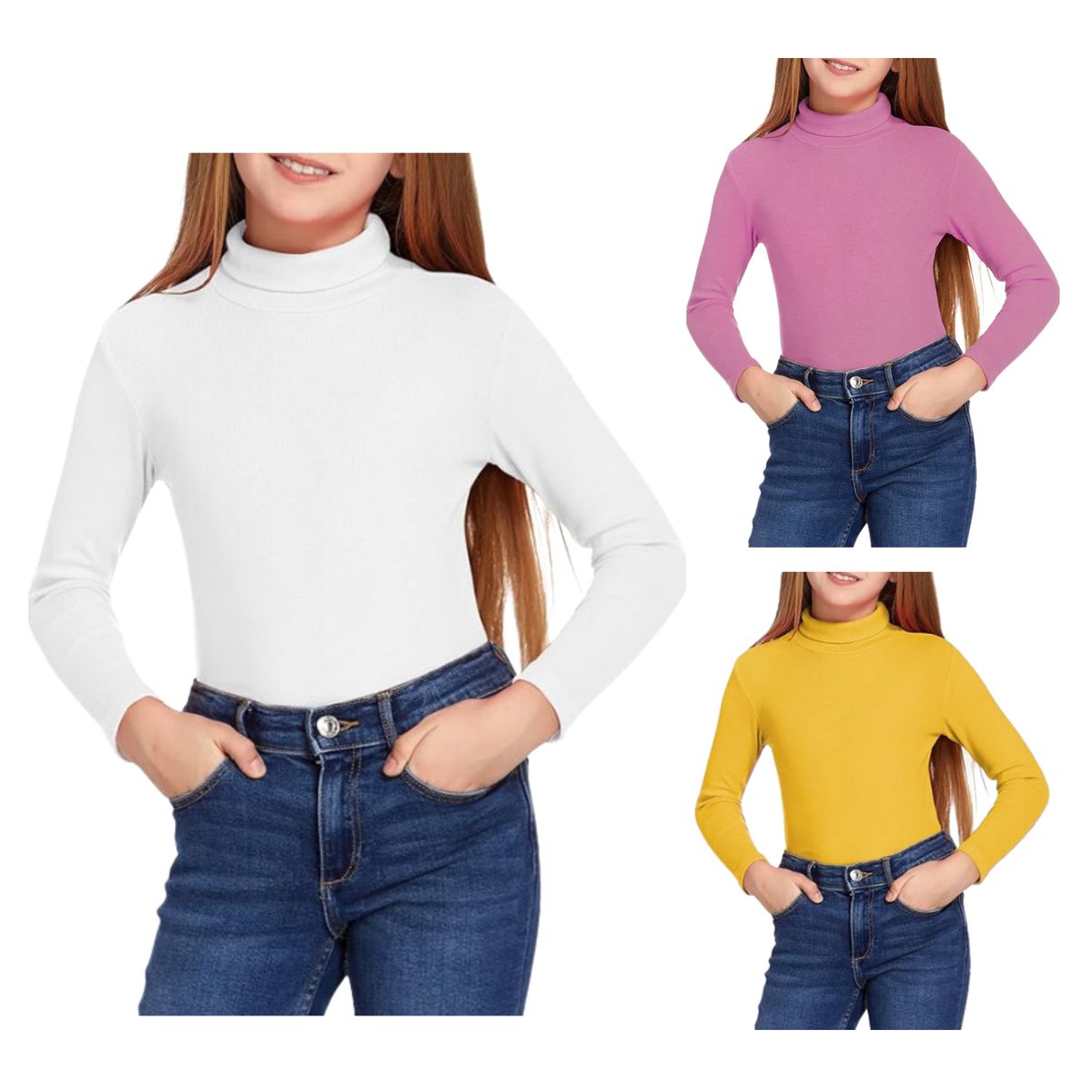 UTILISIMO - Pack 4 Camisetas Juvenil Niña Manga Larga Beatle Bambu