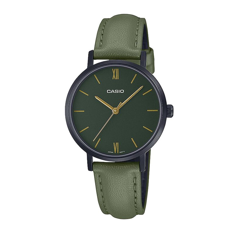 CASIO - Reloj CASIO LTP-VT02BL-3AUDF Acero Mujer Negro