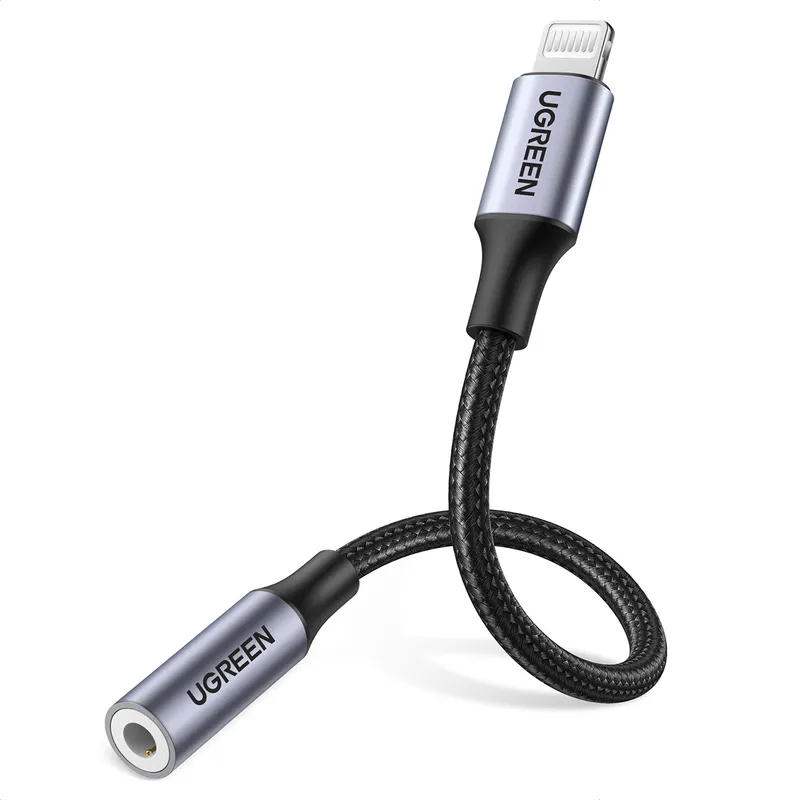 UGREEN - Adaptador de Audio Lightning a Jack 35mm Estéreo