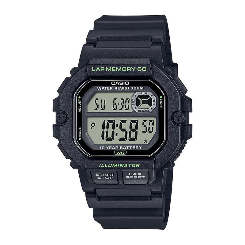 CASIO - Reloj CASIO WS-1400H-1AVDF Resina Hombre Negro