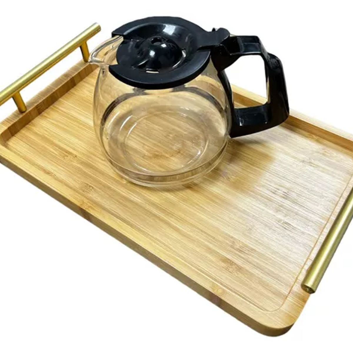 GENERICO - Bandejas Bambu Bandejas De Madera Bandeja Desayuno 32x22cm