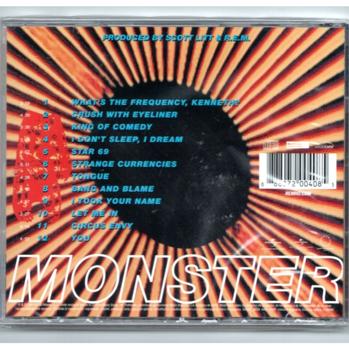 HITWAY MUSIC - R. E. M. - MONSTER - CD HITWAY MUSIC