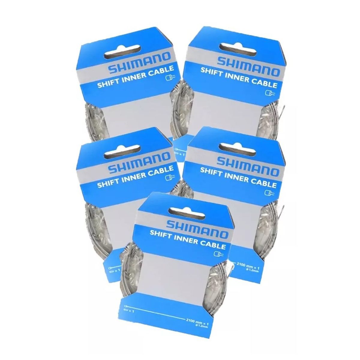 SHIMANO - Pack 5 Cables Piolas Cambio Shimano 1.2 X 2100mm