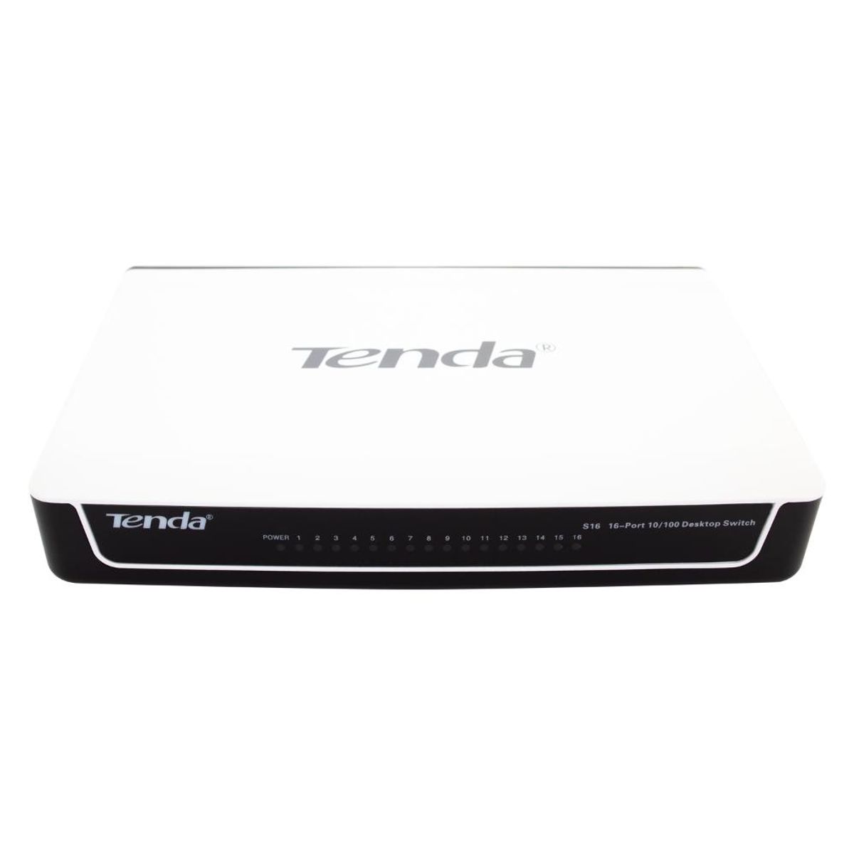 TENDA - SWITCH 16 PUERTOS LAN 10/100 TABLA DIRECTA A MAC 4000