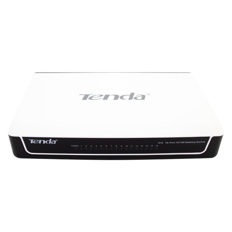 TENDA - SWITCH 16 PUERTOS LAN 10100 TABLA DIRECTA A MAC 4000