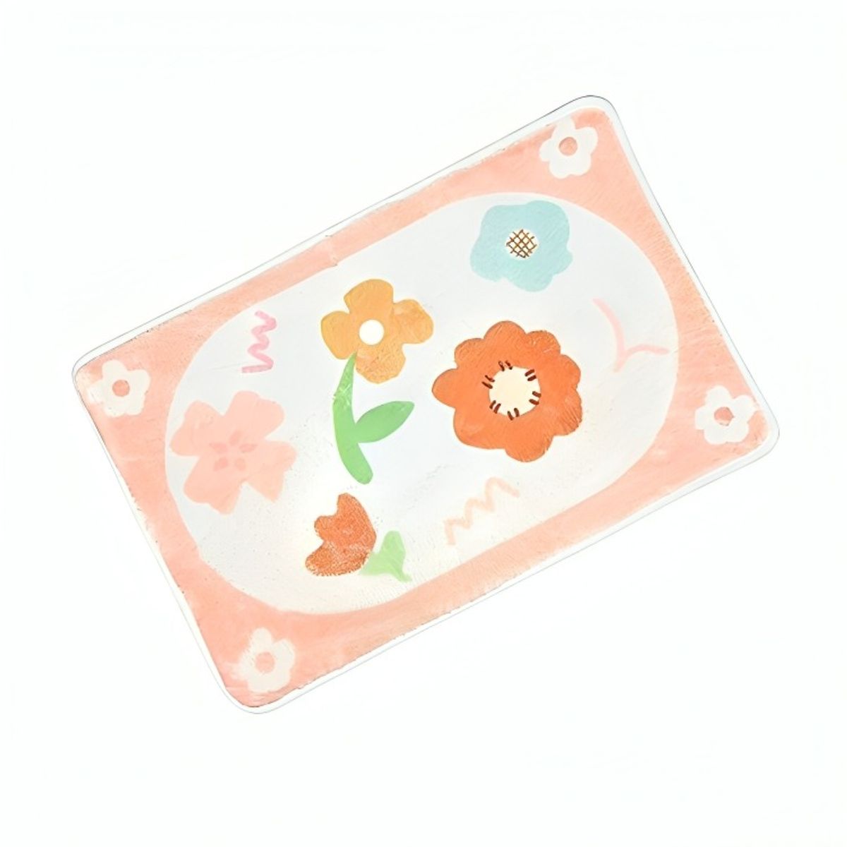 OEM - Alfombra Baño Rectangular Flor