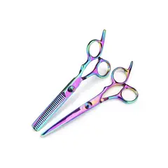 GENERICO - Tijera De Corte Pelo Profesional Entresacadora Tornasol