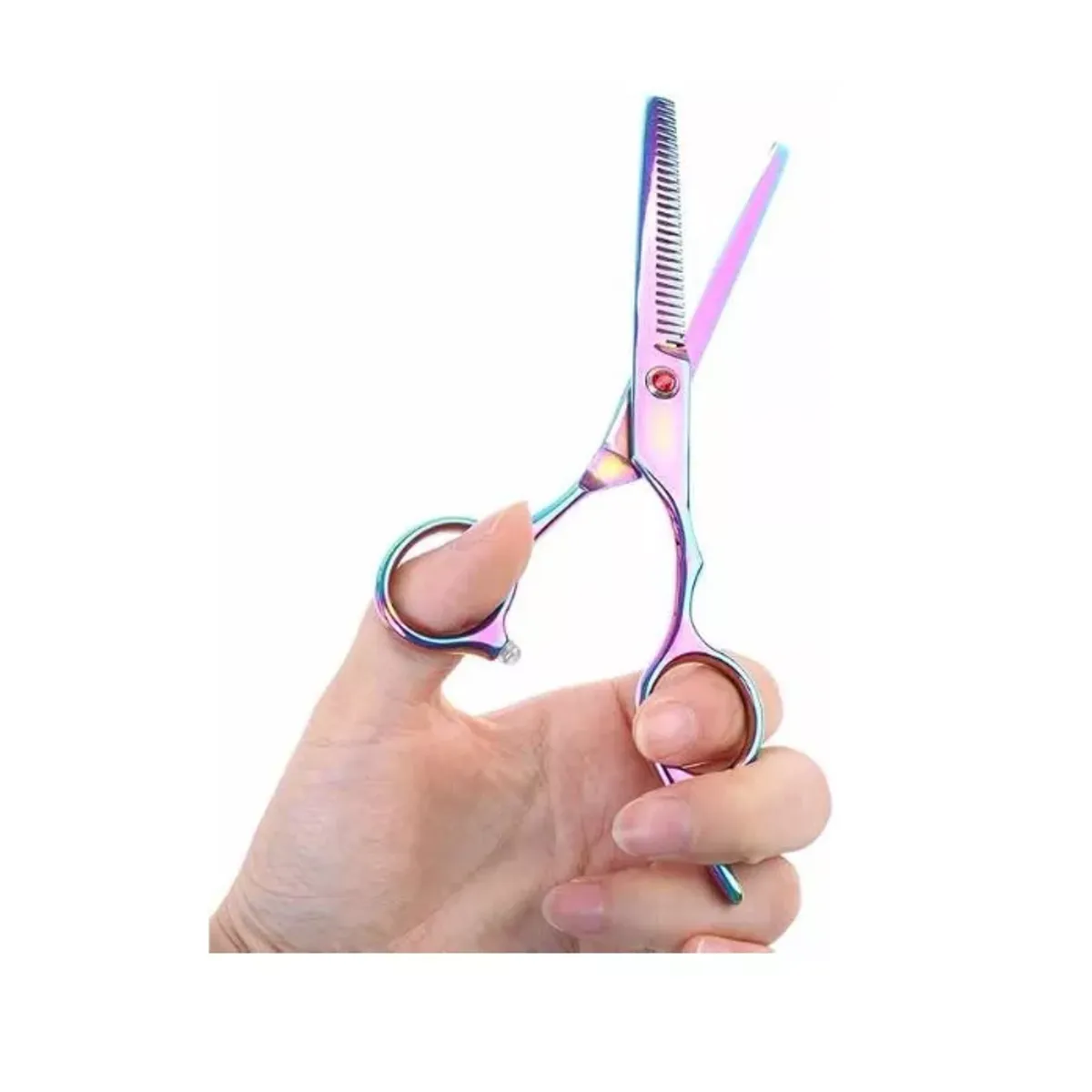 GENERICO - Tijera De Corte Pelo Profesional Entresacadora Tornasol