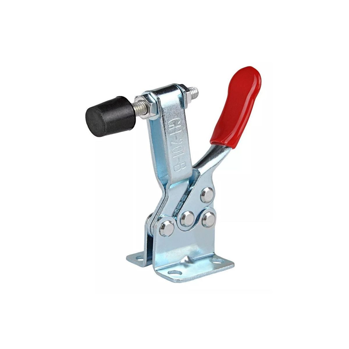 GENERICO - Pack 6 Clamp Presión Vertical Gh-201b 100kg Tirador Rápido