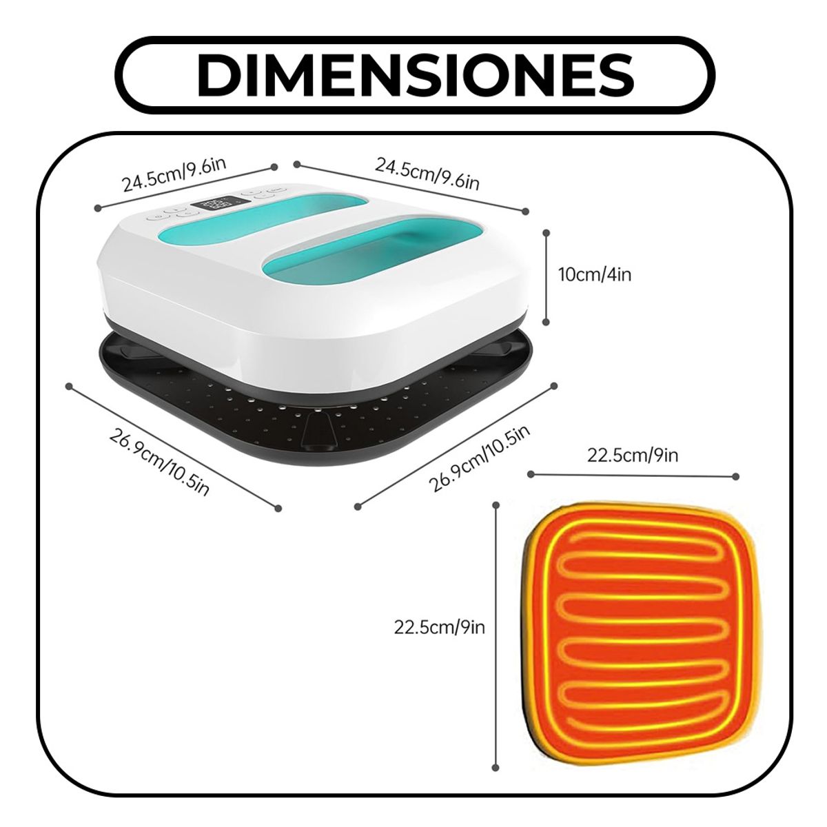 GENERICO - Plancha Estampadora Portátil Multiusos Transfer Sublimación