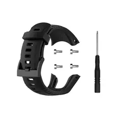 GENERICO - Correa Silicona Compatible Con Suunto 5 33mm Negro