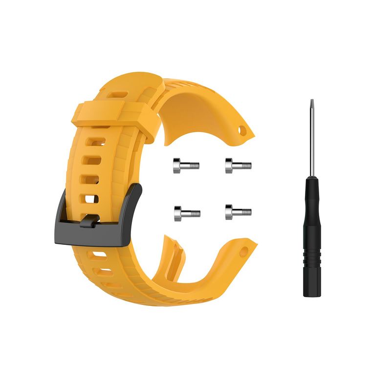 GENERICO - Correa Silicona Compatible Con Suunto 5 33mm Mostaza