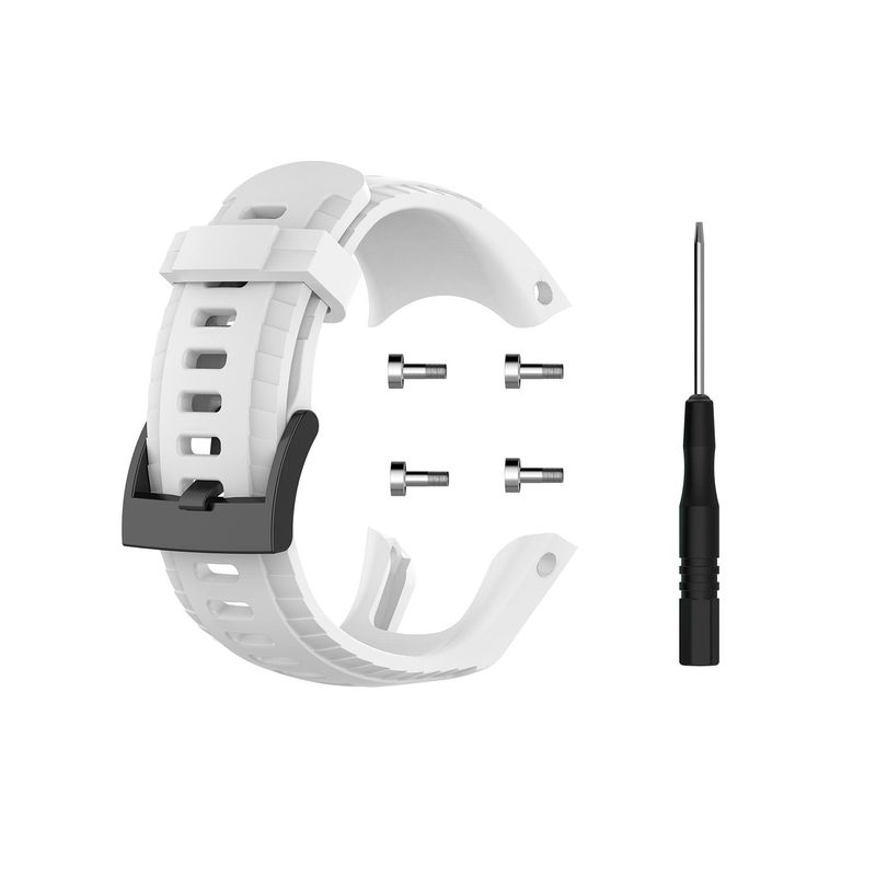 GENERICO - Correa Silicona Compatible Con Suunto 5 33mm Blanco