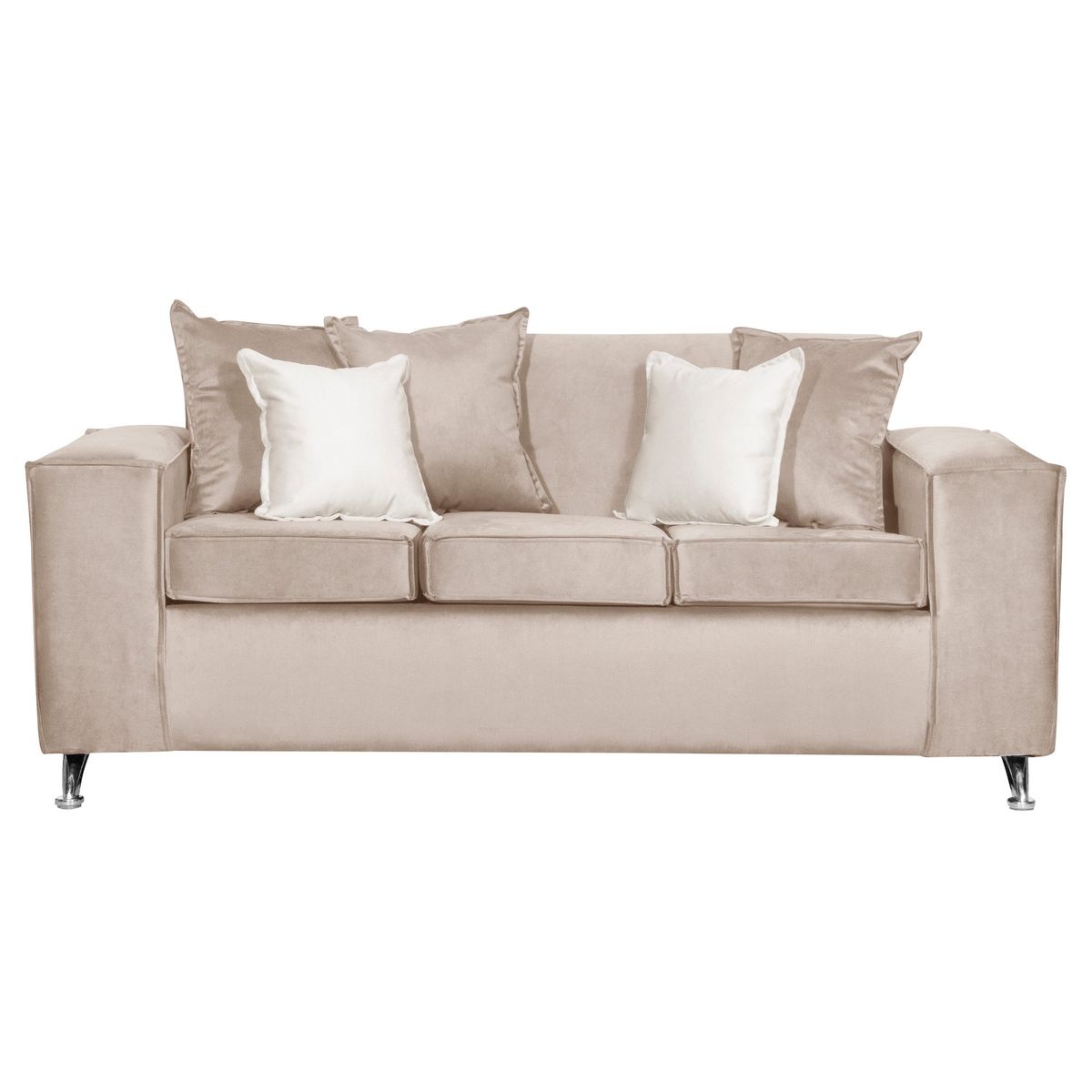 RUZAM MOBEL - SOFA ROSES 3 CUERPOS  BEIGE FELPA