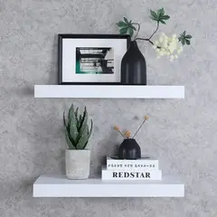 GENERICO - Par De Repisas Flotantes Rectas Gruesas 50cm