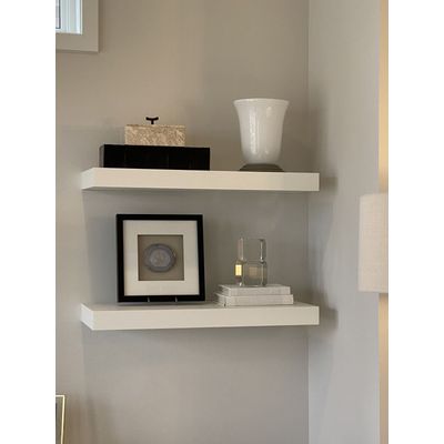 Imagen 2 del producto Par De Repisas Flotantes Rectas Gruesas 50cm