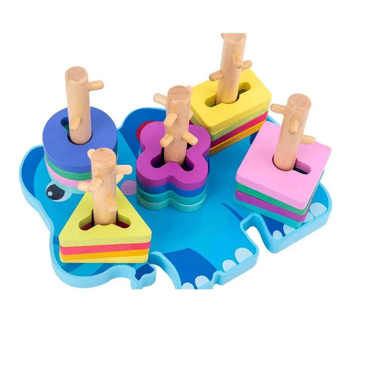 ARTIDIX - Juego de Encaje con Figura de Elefante para niños