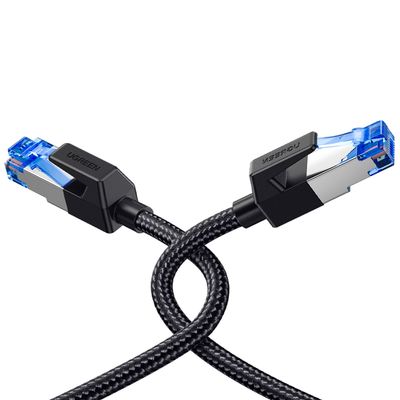 Imagen 2 del producto Cable de Red CAT8 FFTP de 10 Metros 40Gbps Trenzado Negro NW153