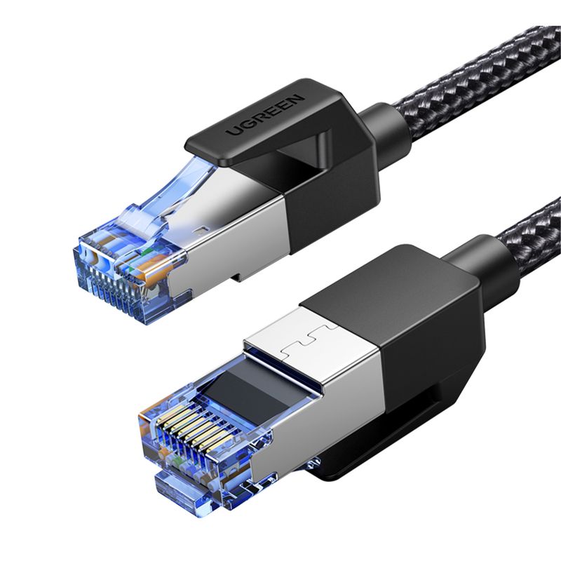 UGREEN - Cable de Red CAT8 FFTP de 15 Metros 40Gbps Trenzado Negro UGREEN NW153