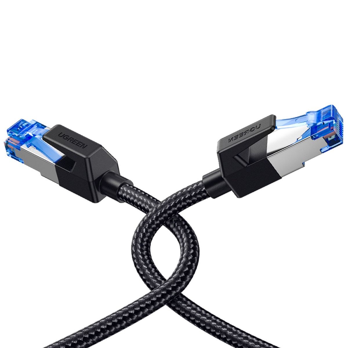 UGREEN - Cable de Red CAT8 FFTP de 15 Metros 40Gbps Trenzado Negro UGREEN NW153