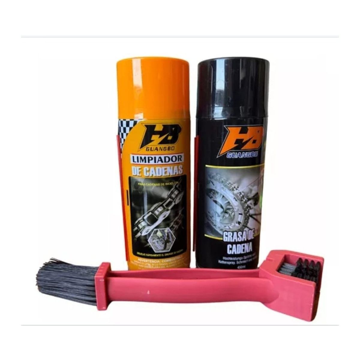 GENERICO - Kit limpiador lubricante y limpia cadena
