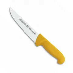 3 CLAVELES - Cuchillo Carnicero 20 cm Amarillo