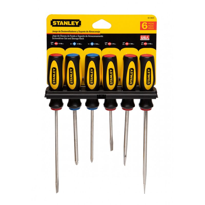 STANLEY - DESTORNILLADOR JUEGO 6 PIEZAS N60060 STANLEY - MIMBRAL