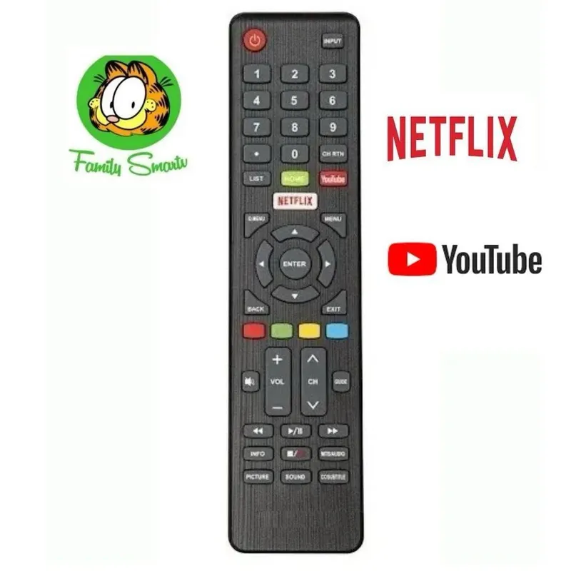 GENERICO - CONTROL REMOTO RCA SMART TV FULL HD 4K