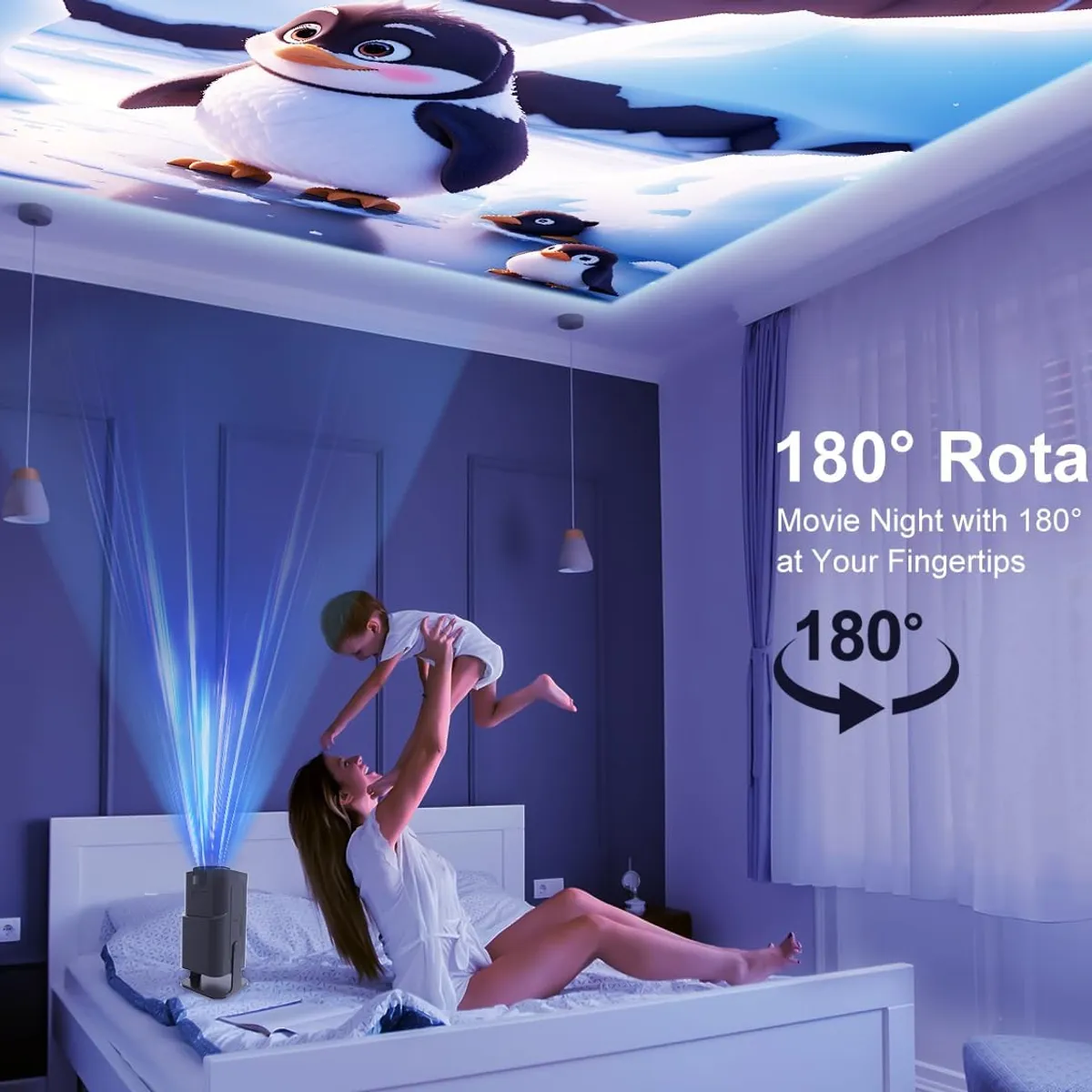 GENERICO - Proyector portátil HY320 Magcubic Android 11 HD 4K Mini Cine en casa