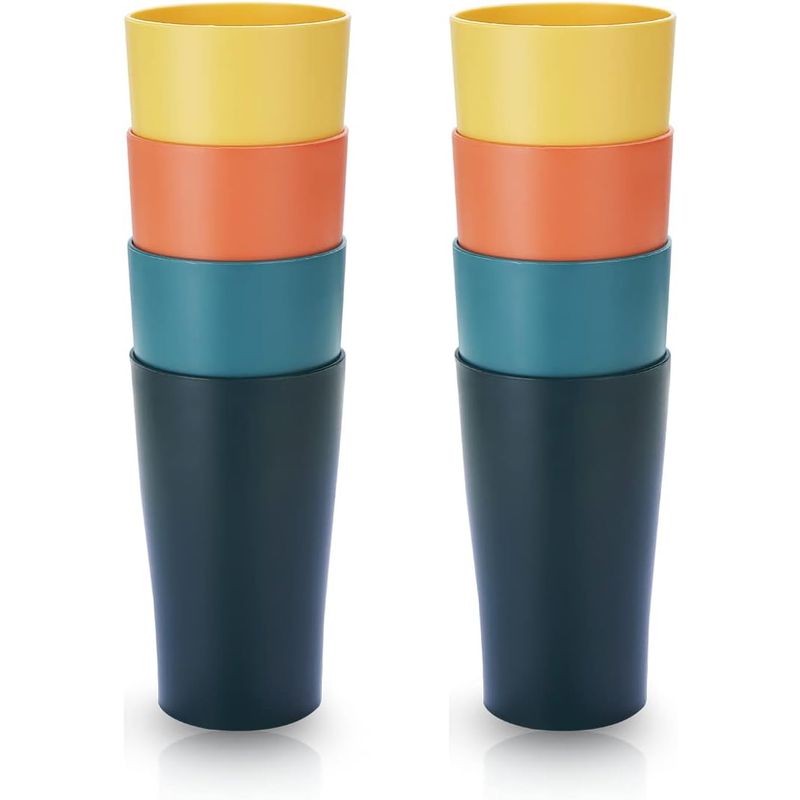 GENERICO - Set 20 Vasos Plásticos De Colores Reutilizables