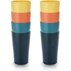 GENERICO - Set 20 Vasos Plásticos De Colores Reutilizables