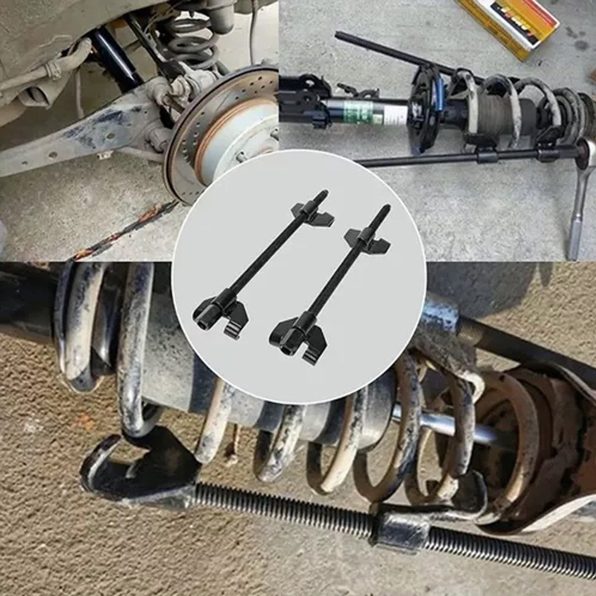 EDWINAYY - Comprimidor Compresor Espiral 380mm De Amortiguador 2 Pcs