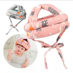 U BUY - Casco Gorro Protector Cabeza Acolchado Anti Golpes Para Bebé ROSADO