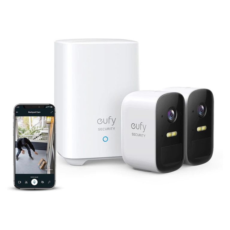 EUFY Cámara Seguridad Eufy Kit 2 Cámaras + Hub | Falabella Chile