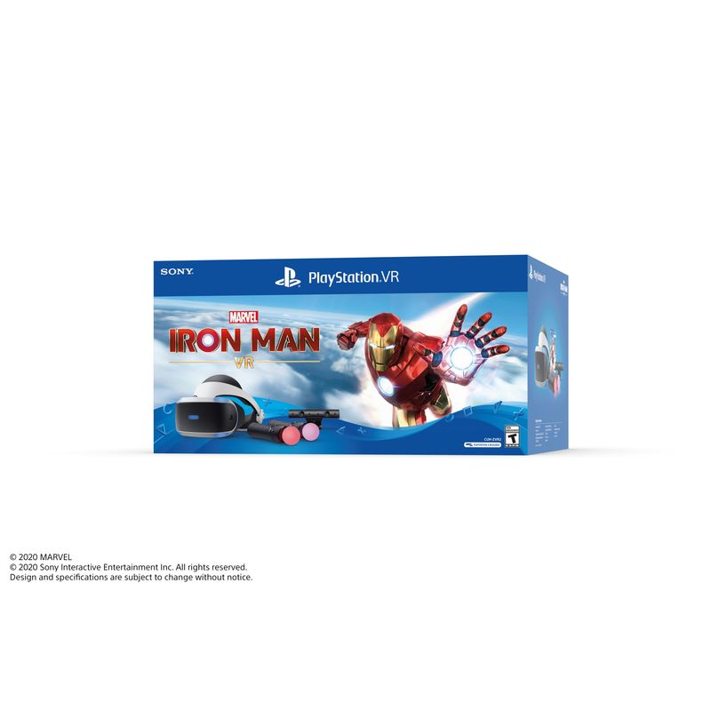 SONY - PlayStation VR Iron Man Bundle PS4 PSVR (Juego + VR Headset + 2 Controles Move Motion + PS Cámara)