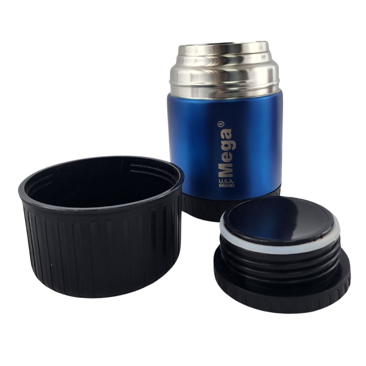 MEGA - Termo Mega Magnum 500mL Comidas Metalico Acero Inoxidable Azul