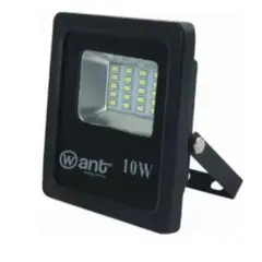 WANT - Foco Proyector De Área 10w Con Fotocelda Luz Cálido 3500k
