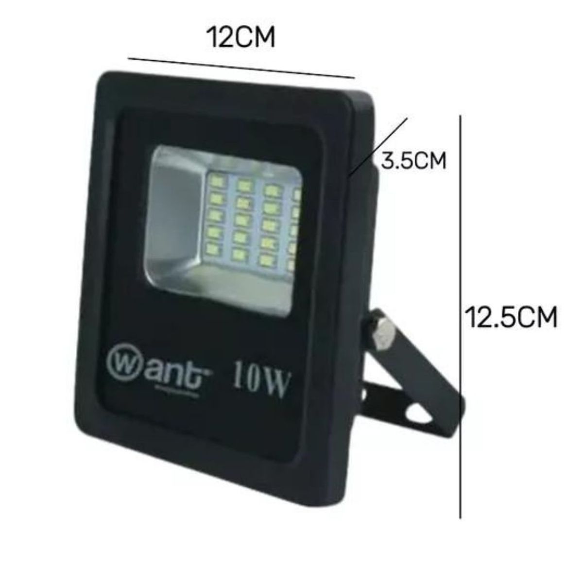 WANT - Foco Proyector De Área 10w Con Fotocelda Luz Cálido 3500k.