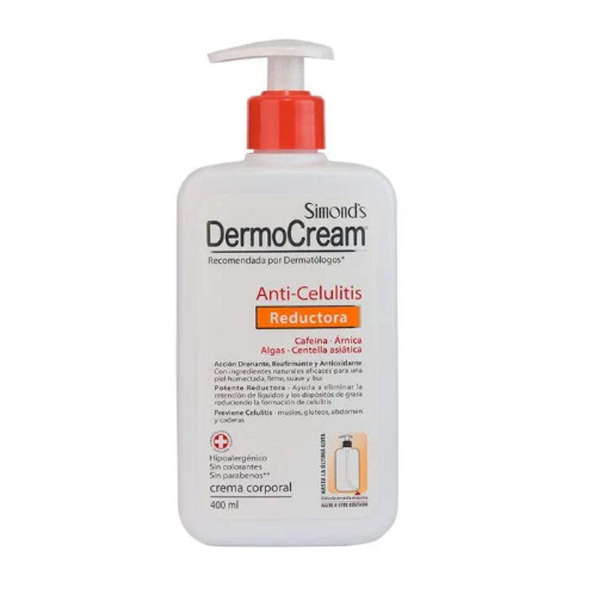 SIMONDS - Crema Corporal Simond's Dermocream Anticelulitis 400 ml