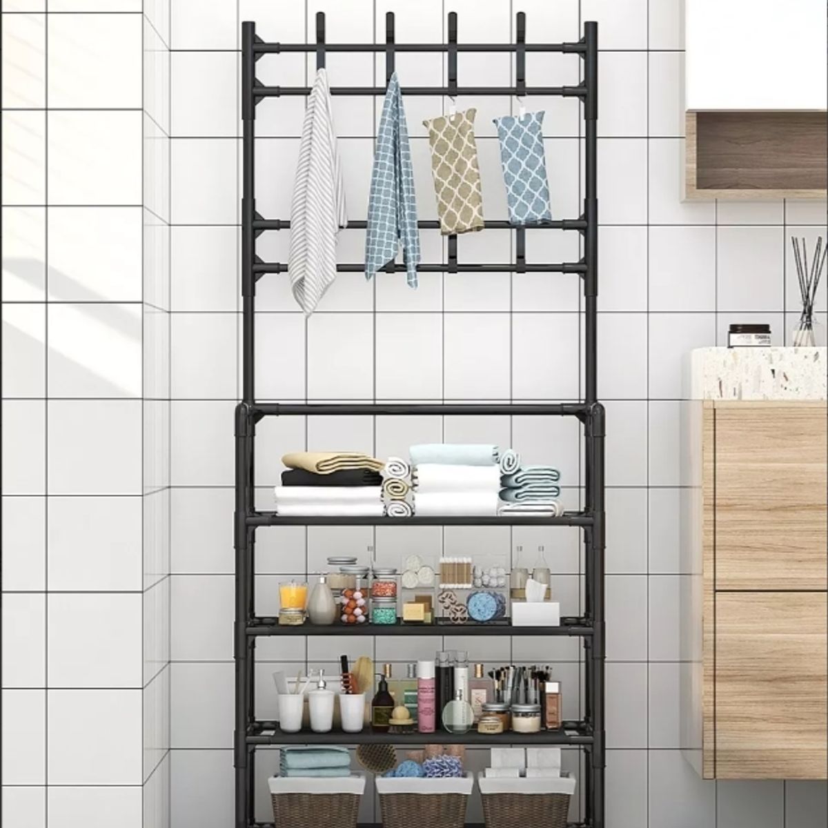 U BUY - Rack Organizador Zapatero Perchero Ropa Colgador 4 Niveles