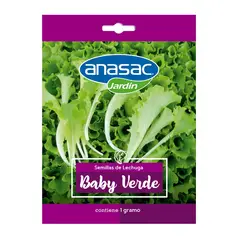 ANASAC - Semilla Lechuga Baby Verde 1 Gr