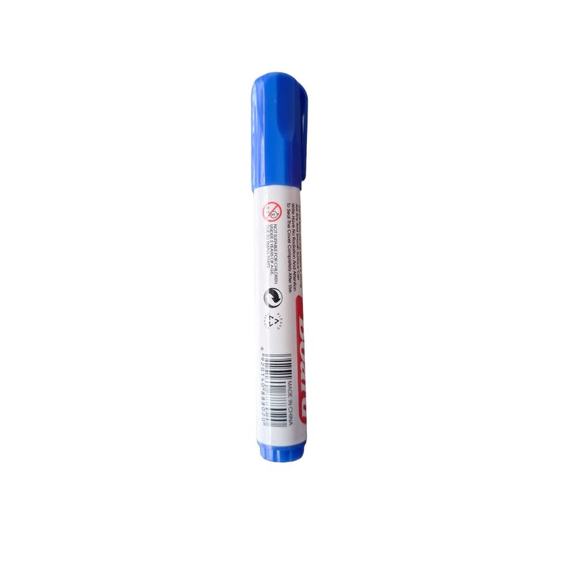 GENERICO - Plumon Azul Pizarra Blanca Colores Secado Rápido Unidad