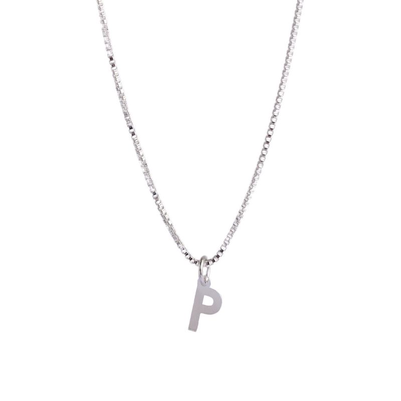 MABELITA - Cadena De Plata Mujer Con Inicial P